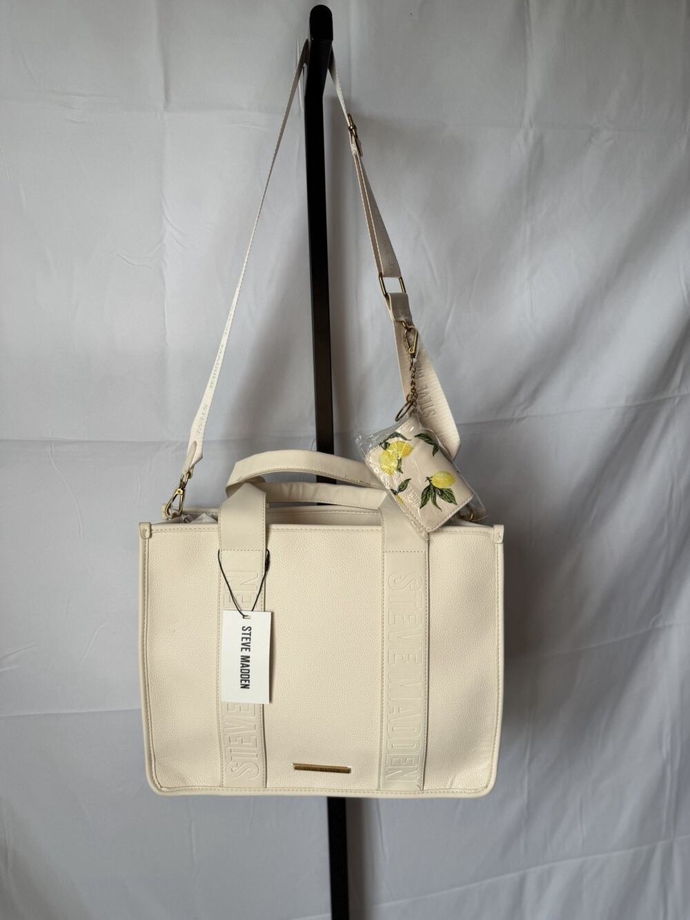 Steve Madden BWEBBER-EL Tote Bag In Cream